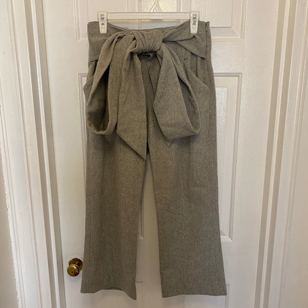 Sally LaPointe Grey Wool Pants